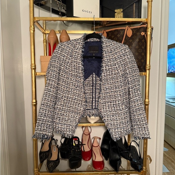 Banana Republic Collarless Tween Blazer in Coastal Blue - Picture 5 of 6